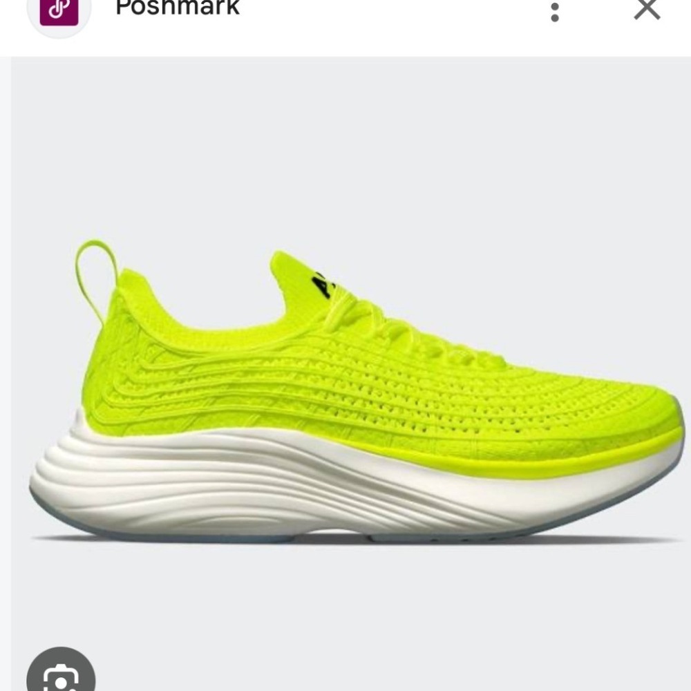 APL TechLoom Zipline Running Shoes Neon Yellow Lime Womens 7.5 1222XC